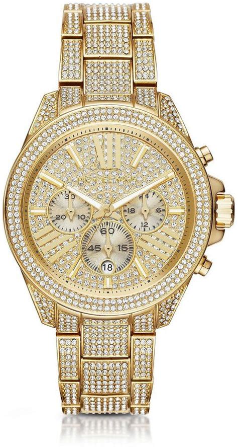 gold watch michael kors macys|michael kors diamond watch men's.